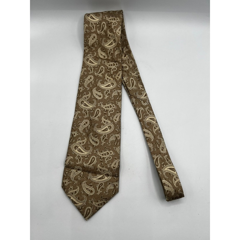 Today's Man Men's 100% Silk Tie Multi-Color Geometric Print W:3.8" L:59" - Picture 8 of 9